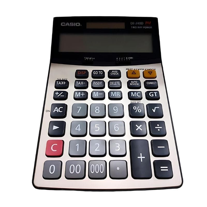 Untitled design - 2024-07-19T160512.839 (1) ماشین حساب CASIO DJ-240D - Image 1